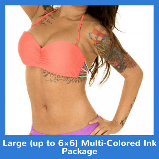 Large up to 6×6 Multi-Colored Ink Package